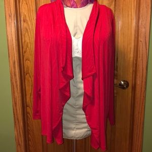 CJ Banks 1X Red Long Sleeve